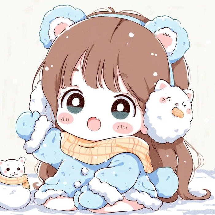 ảnh chibi nữ tóc dài