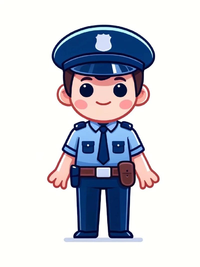 ảnh công an chibi đáng yêu