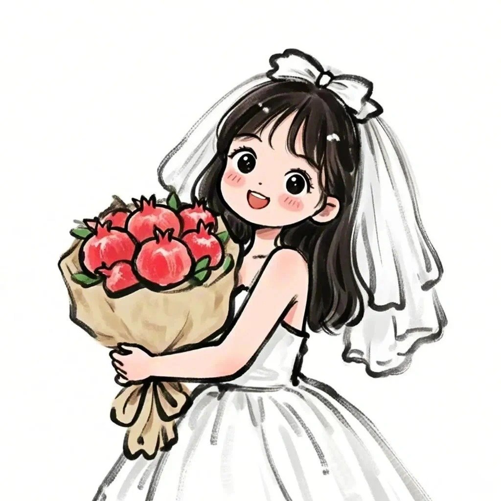 ảnh couple cưới dạng chibi