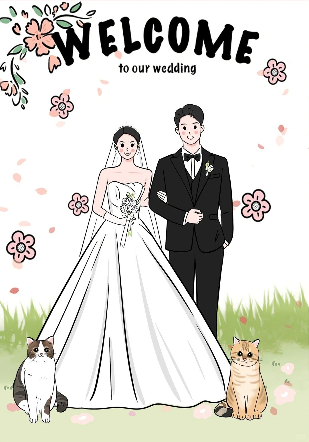 ảnh cưới chibi dễ thương