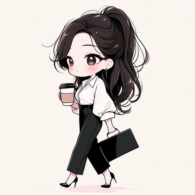 ảnh hoạt hình cô giáo chibi