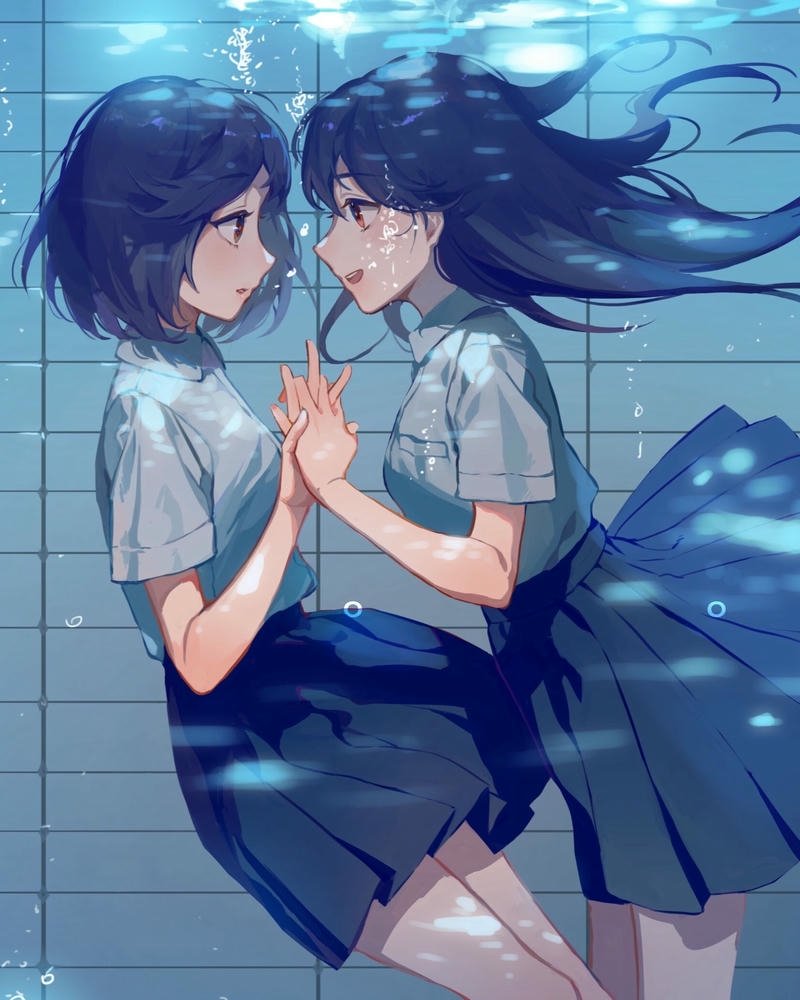 ảnh nắm tay anime cảm xúc