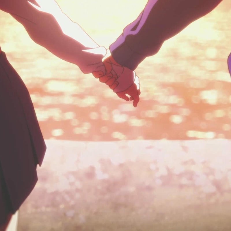 ảnh nắm tay anime cặp đôi