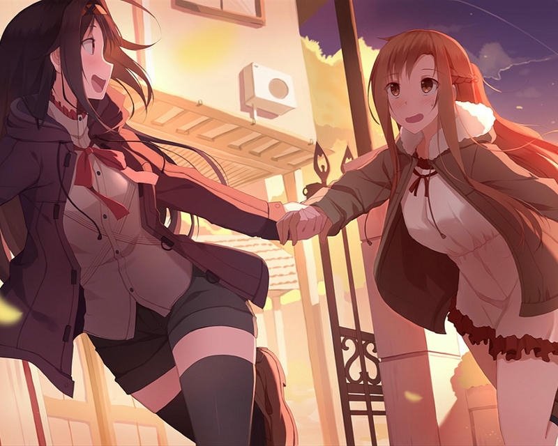 ảnh nắm tay anime couple