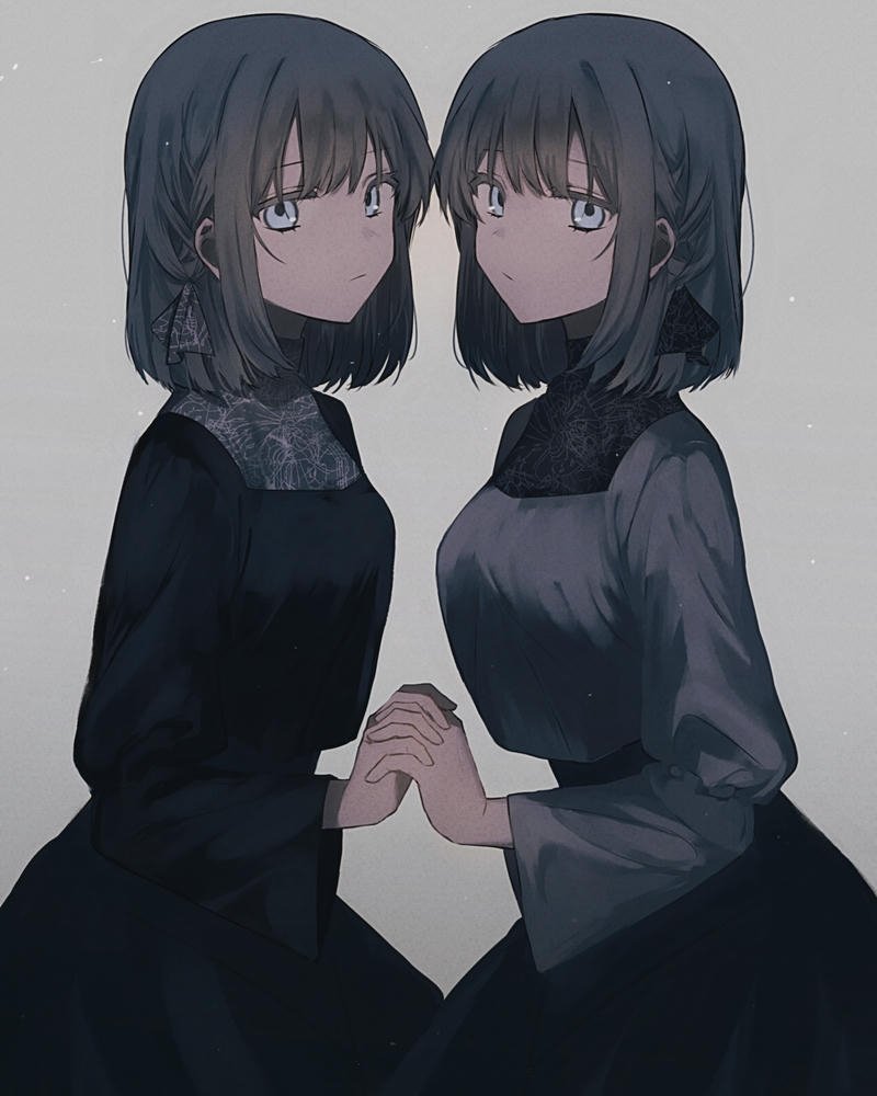 ảnh nắm tay anime nền trời