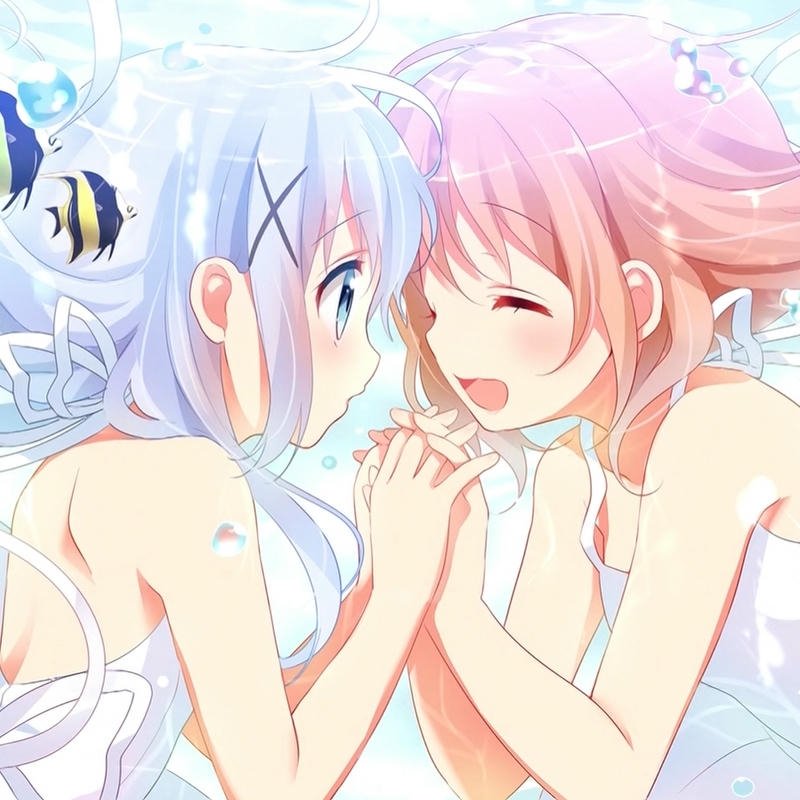 ảnh nắm tay anime under sky