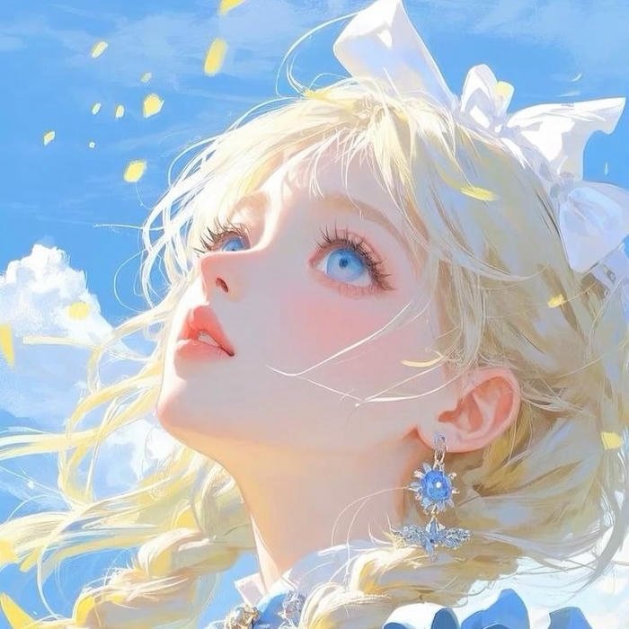 avatar anime sáng nữ phong cách kawaii hiện đại