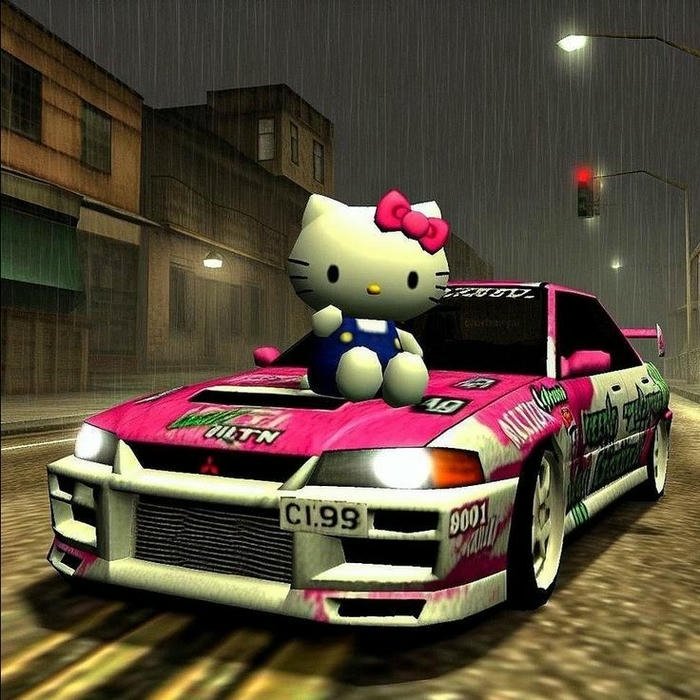 avatar cute hình hello kitty phong cách pastel