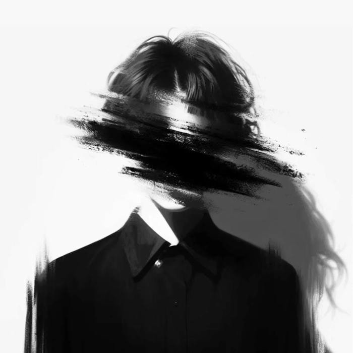 avatar đen trắng buồn