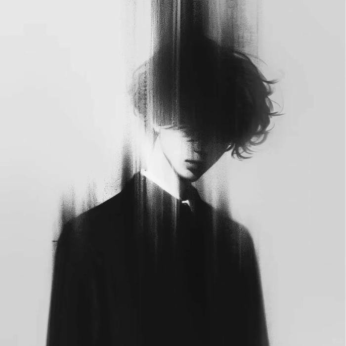 avatar đen trắng tối giản