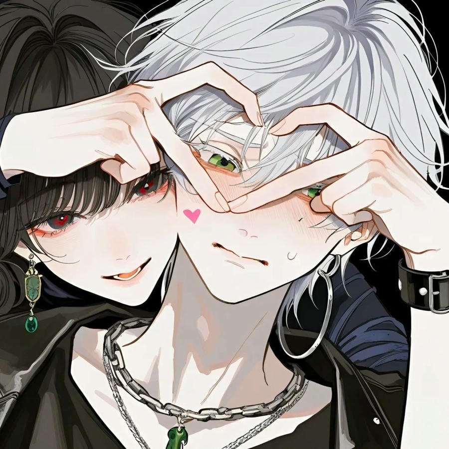 avatar đôi anime phong cách couple