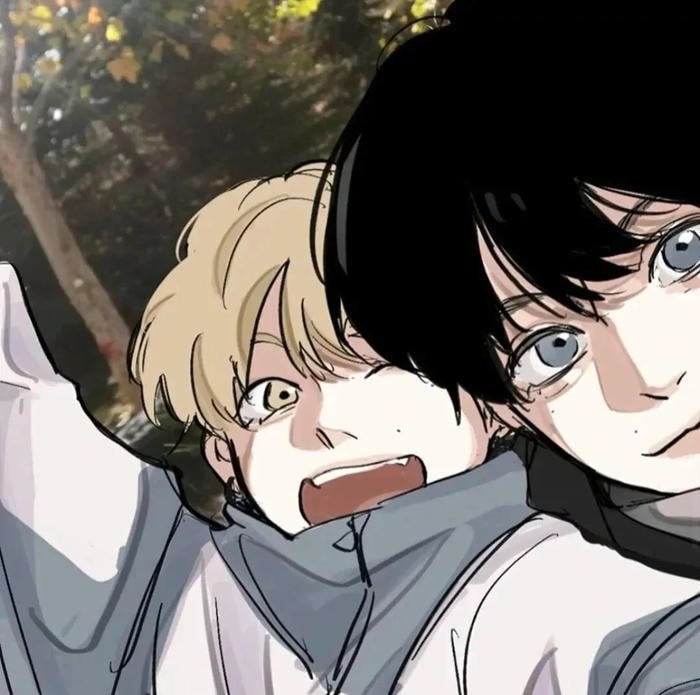 avatar nhóm màu xanh dương nam tính