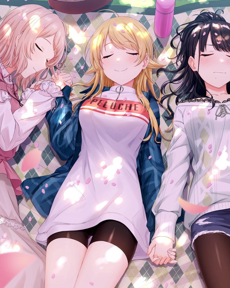 bộ ảnh nắm tay anime