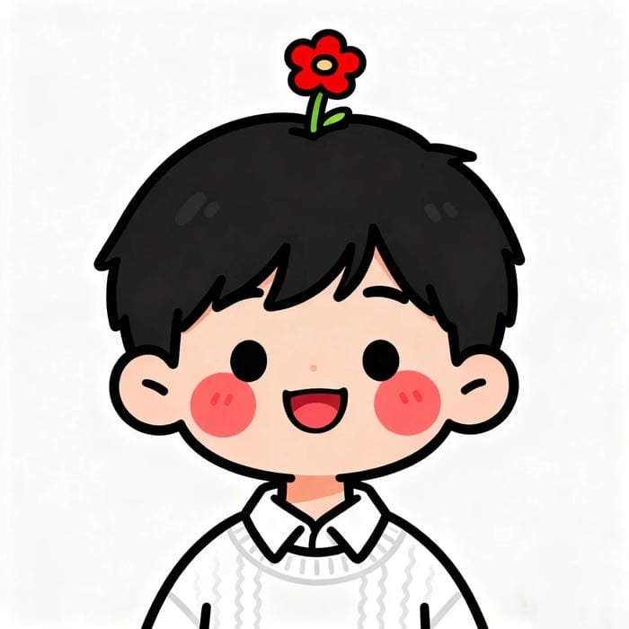 chibi bé trai má hồng
