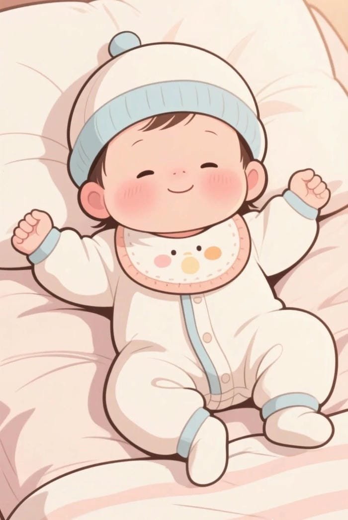 chibi bé trai sơ sinh đáng yêu
