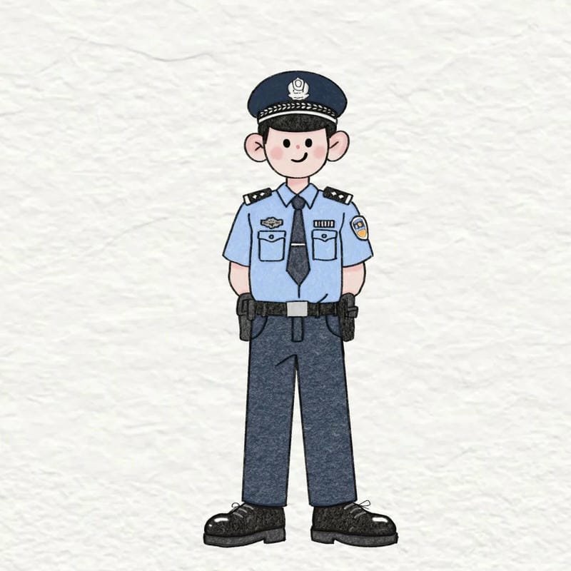 chibi công an bé gái