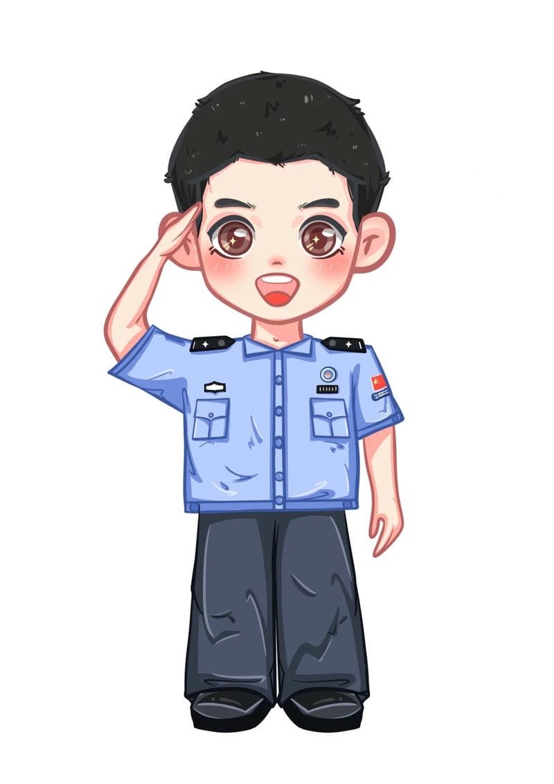 chibi công an học đường