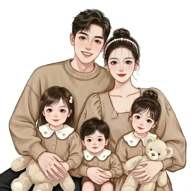 chibi family art