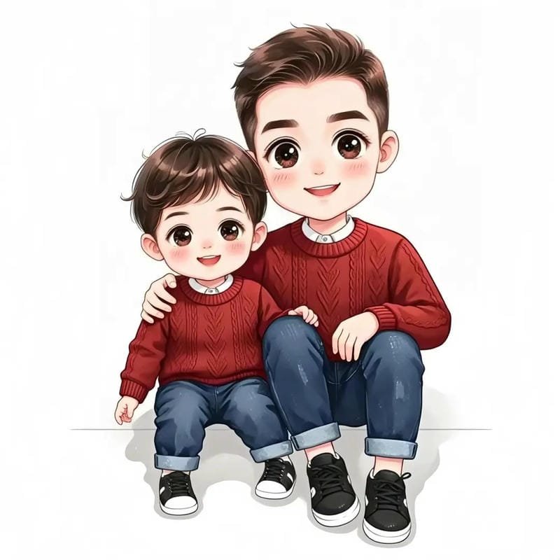 chibi family kawaii