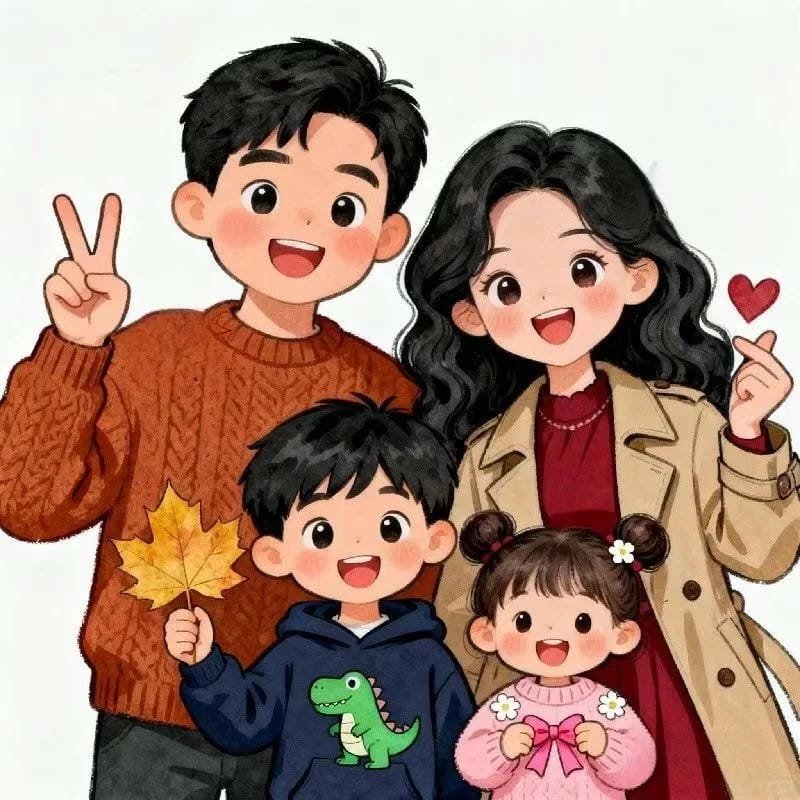 chibi family mini style