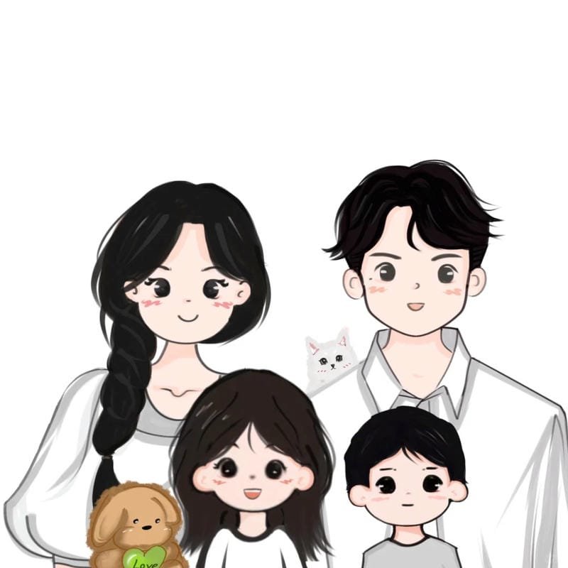 chibi family phiên bản dễ thương