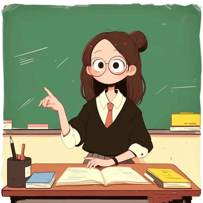 chibi giáo viên cấp 2