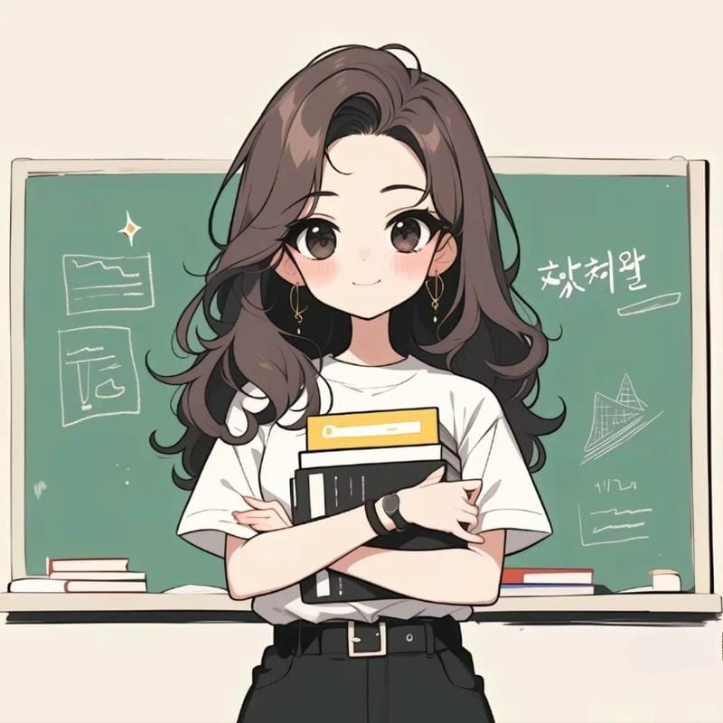 chibi giáo viên dễ thương cho bé