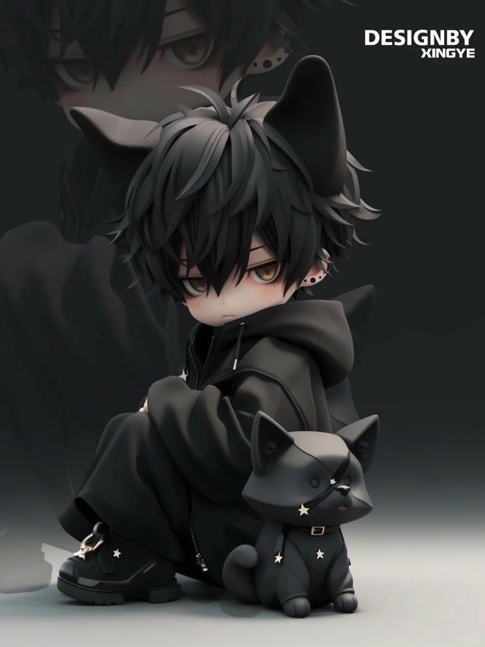 chibi nam cool ngầu