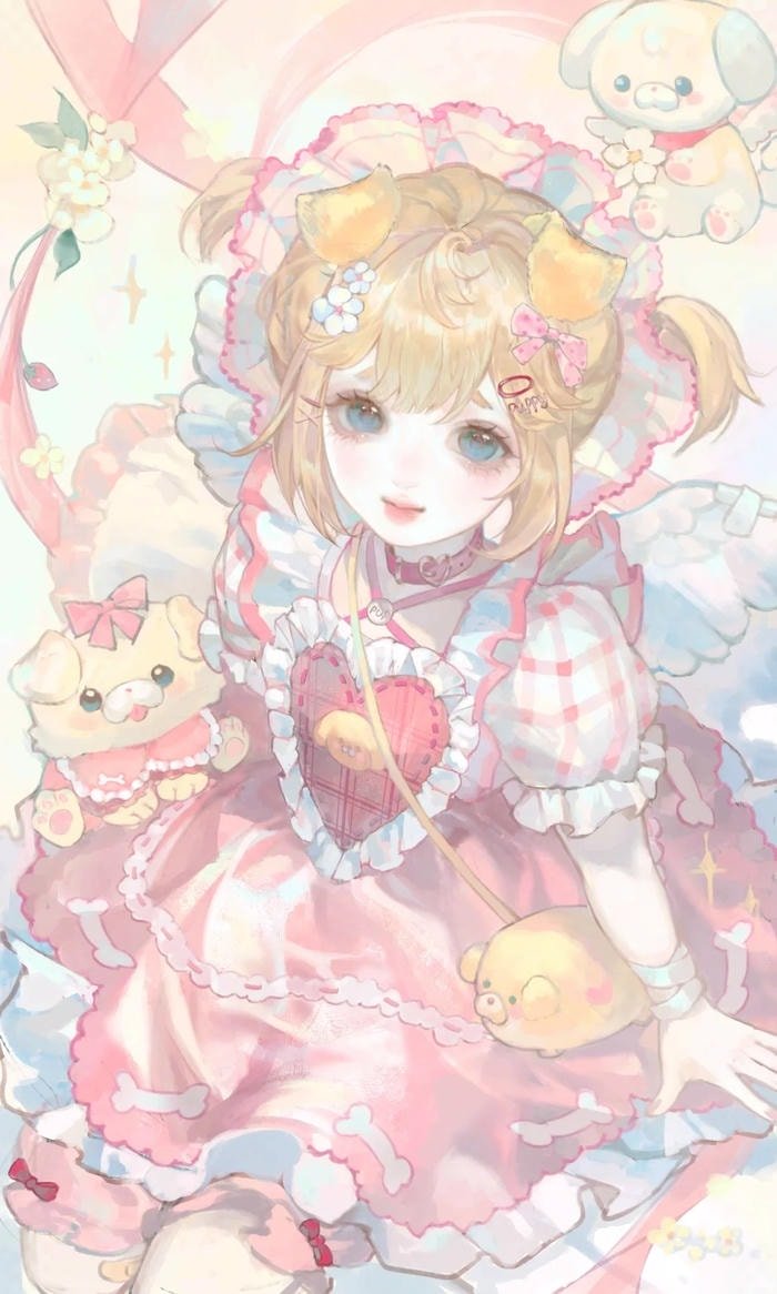 chibi wallpaper pastel
