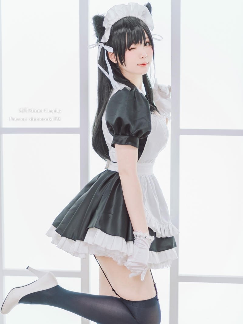 cosplay hầu gái dễ mến