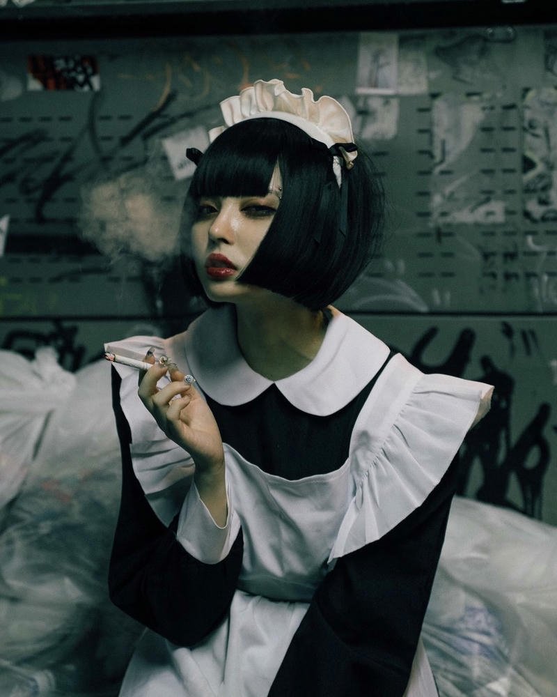 cosplay hầu gái dịu dàng nhẹ nhàng