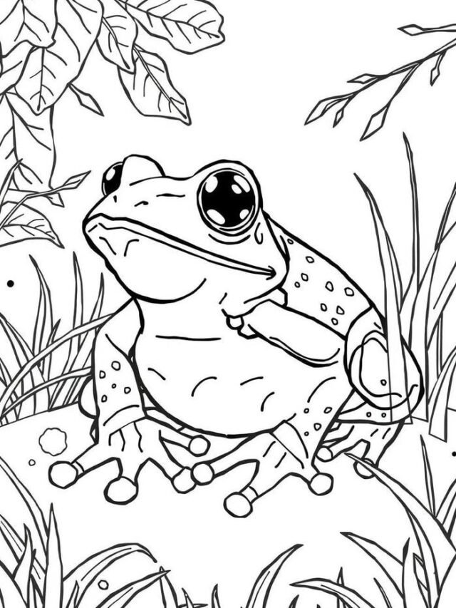 List 147+ tranh tô màu con ếch ngộ nghĩnh giúp bé học màu sắc