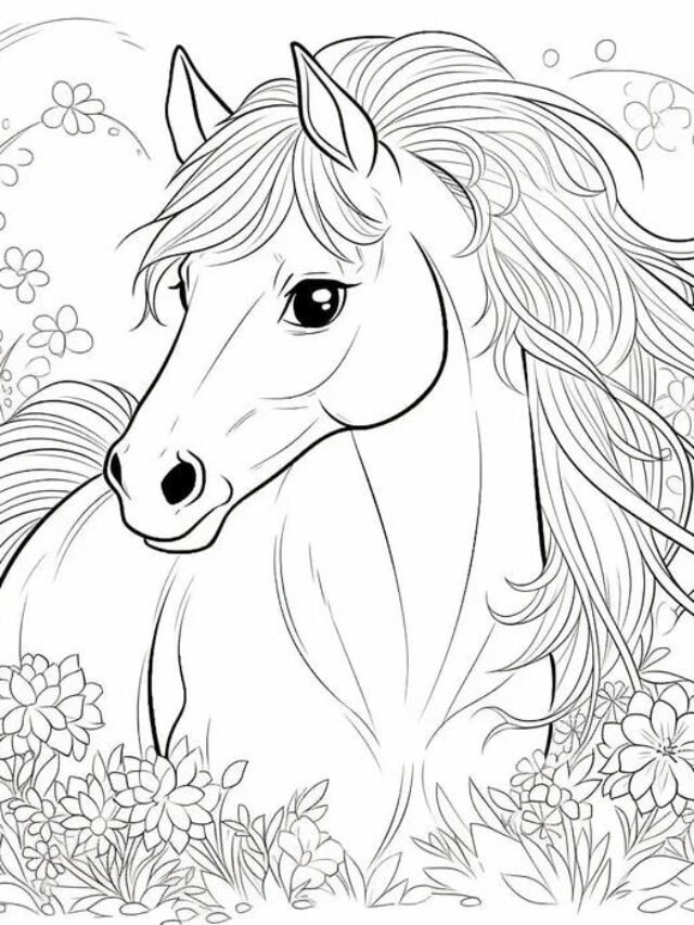 Kho 129+ tranh tô màu con ngựa cho bé sáng tạo mỗi ngày