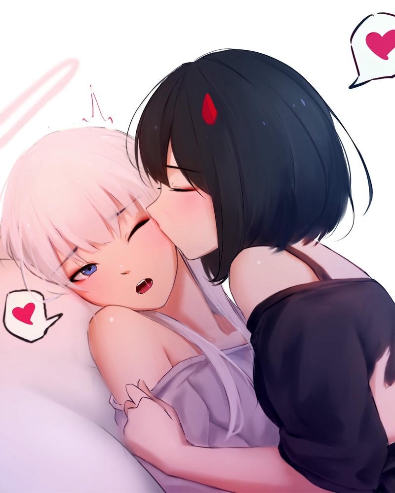 đẹp ảnh anime hôn nhau