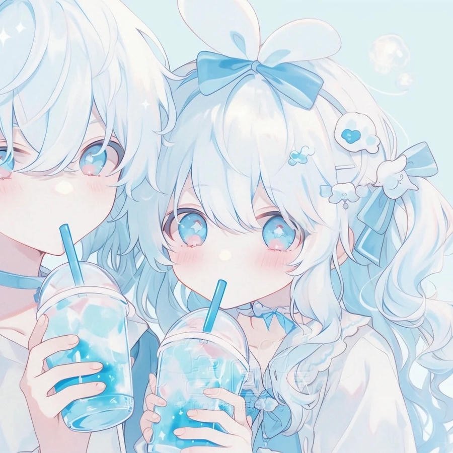 hình ảnh avatar đôi anime đáng yêu