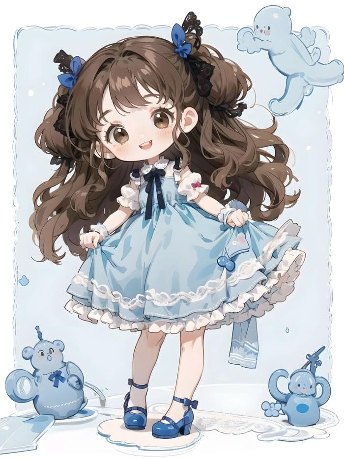 hình ảnh chibi nữ anime vui nhộn