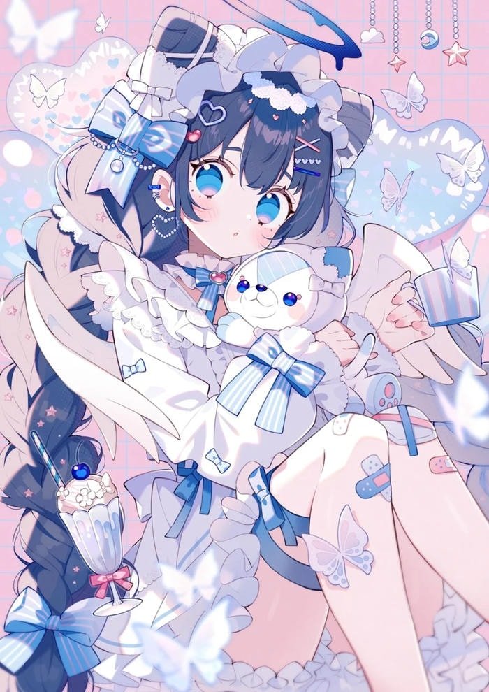 hình ảnh chibi nữ pastel