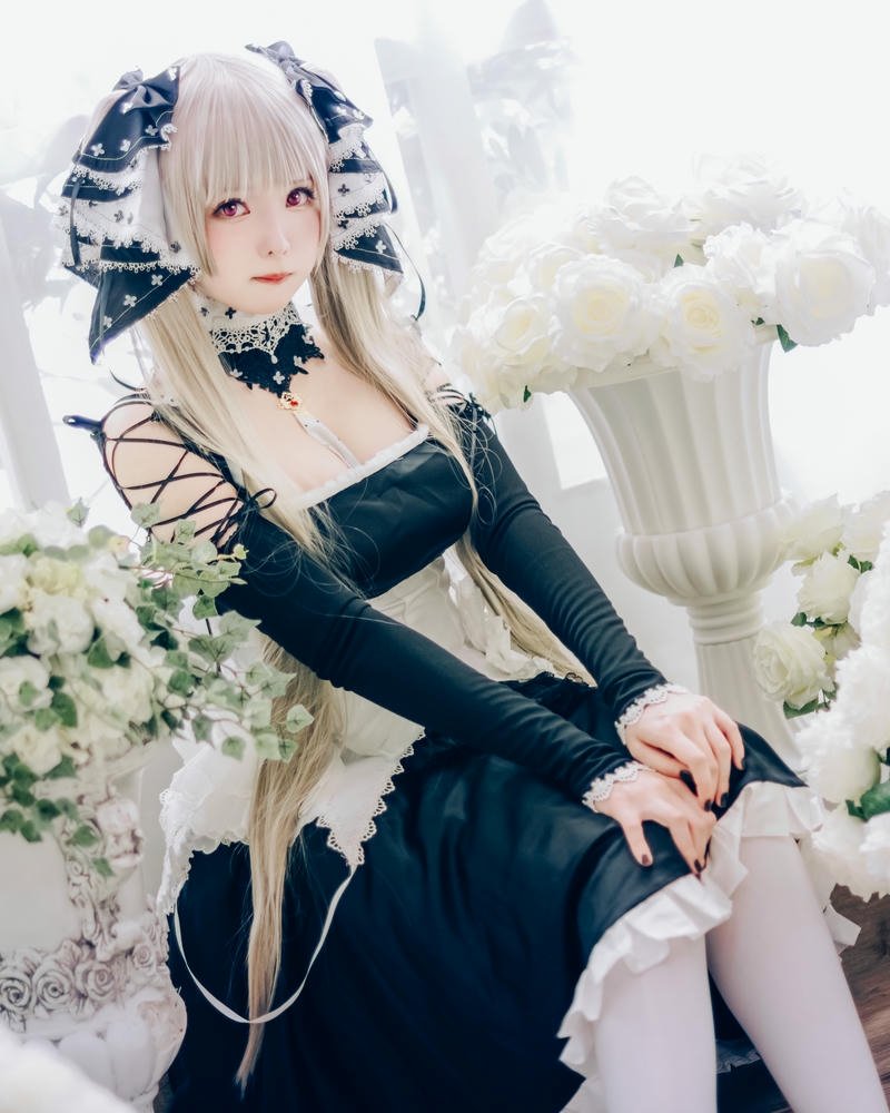 hình ảnh cosplay hầu gái phong cách xinh