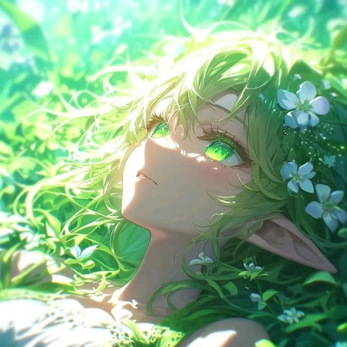 hình anime avatar sáng nữ màu sắc tươi sáng