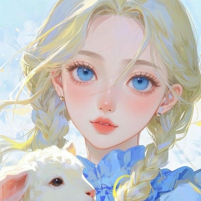 hình anime avatar sáng nữ nhân vật dễ thương