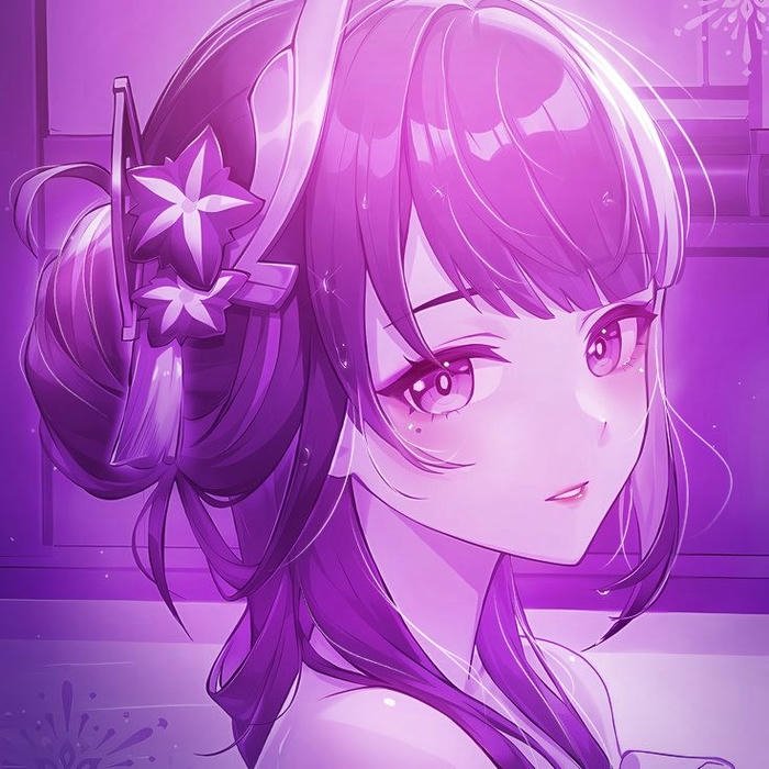 hình anime avatar sáng nữ phong cách chibi