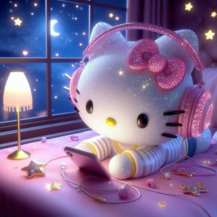 hình avatar hello kitty cute dễ thương xinh