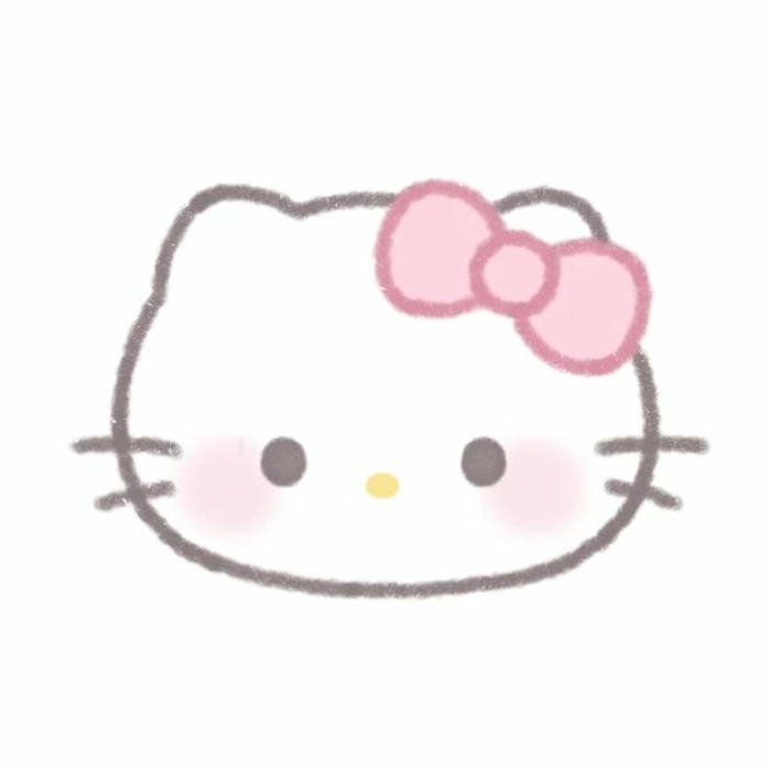 hình avatar hello kitty cute nền hồng xinh