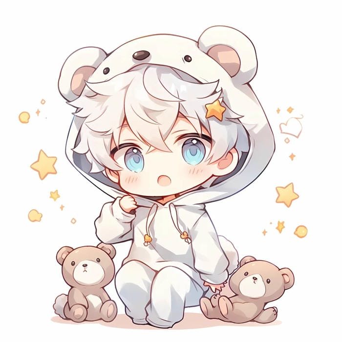 hình chibi bé trai đẹp 4k