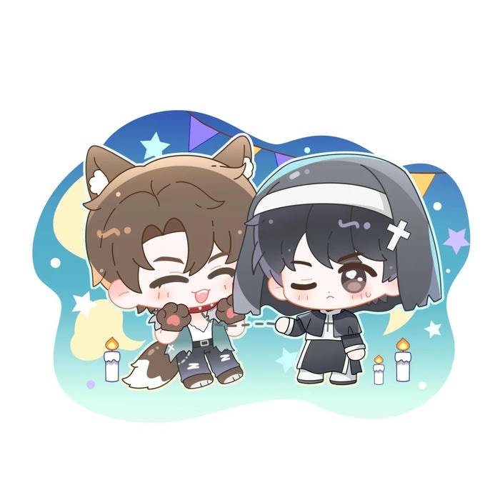 hình chibi cặp nam cute