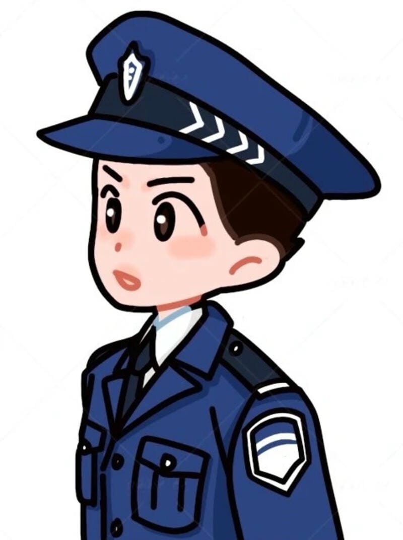 hình chibi công an vui nhộn