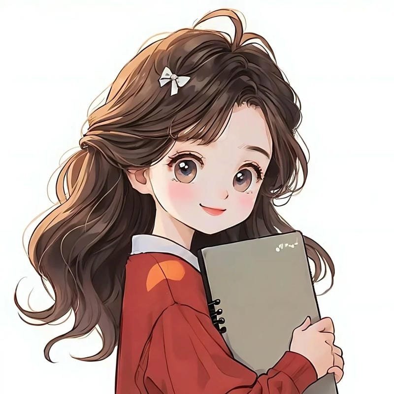 hình chibi giáo viên nữ cute