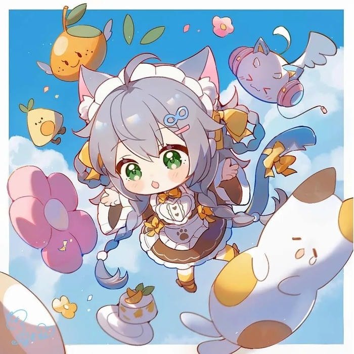 hình chibi nữ anime girl
