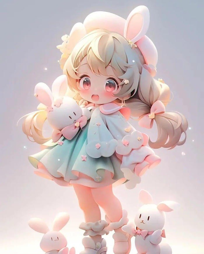hình chibi nữ anime ngộ nghĩnh