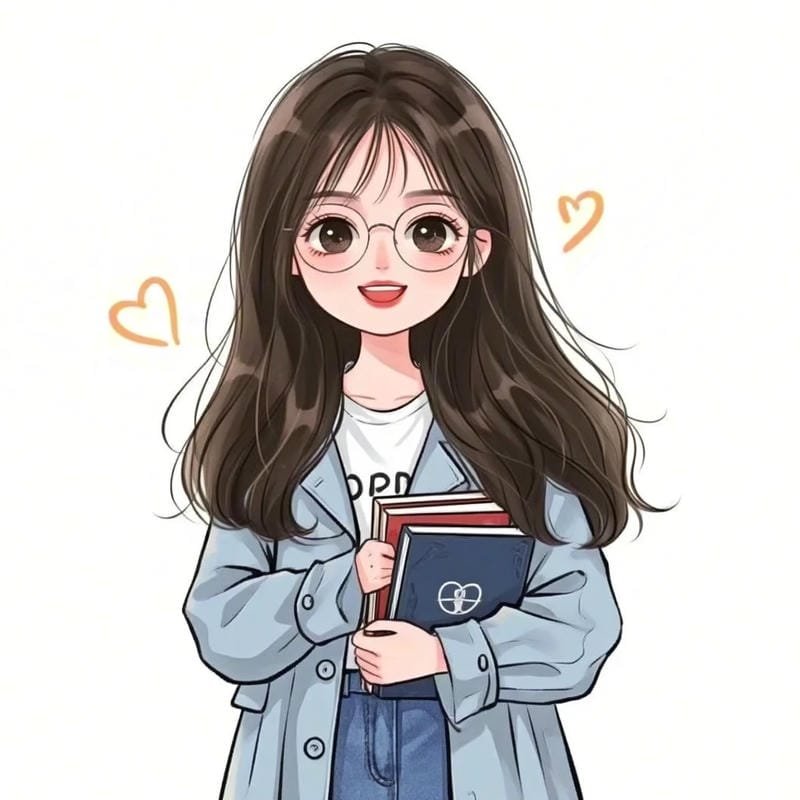 hình cô giáo chibi đơn giản